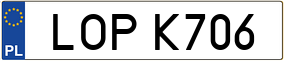 Trailer License Plate